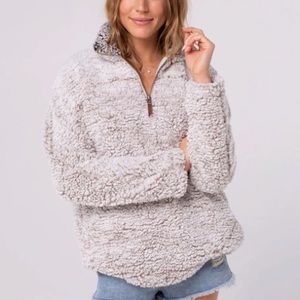 Fuzzy Pullover Jacket
